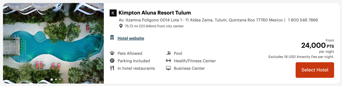 Kimpton Aluna Tulum award rates